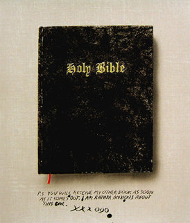 Holy Bible State I (Unique Pettibon edition) Limited Edition Print - Edward Ruscha Holy Bible State I (Unique Pettibon edition) Limited Edition Print - Edward Ruscha