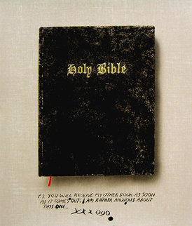 Holy Bible State I (Unique Pettibon edition) 2003 Limited Edition Print - Edward Ruscha
