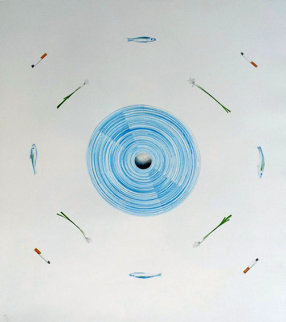 Fan And Its Surroundings 1982 Limited Edition Print - Edward Ruscha Fan And Its Surroundings 1982 Limited Edition Print - Edward Ruscha