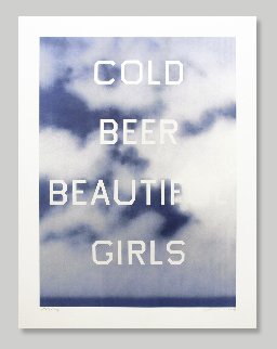 Cold Beer Beautiful Girls TP 2009 Limited Edition Print - Edward Ruscha Cold Beer Beautiful Girls TP 2009 Limited Edition Print - Edward Ruscha