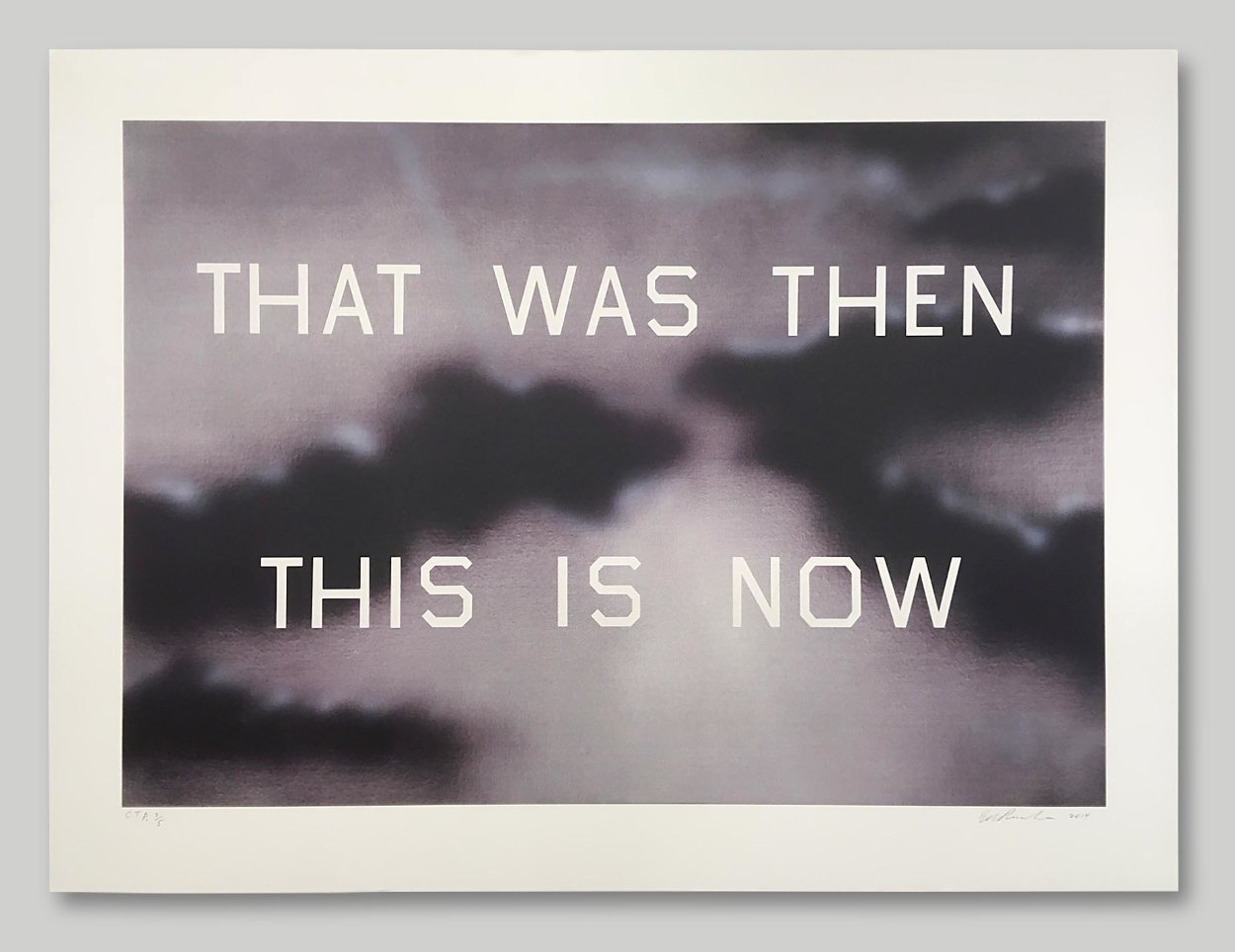 That Was Then This Is Now 2014 TP - Unique Works on Paper (not prints) by Edward Ruscha