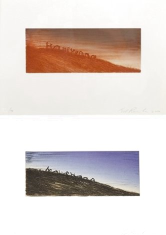 Landmark Decay and Further Landmark Decay St. of  2  2006 Matching numbers - Hollywood Limited Edition Print - Edward Ruscha