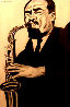 Sax Man 14x11 Works on Paper (not prints) by Jay Russell - 0