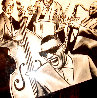 Ray Charles and the Band 14x11 Works on Paper (not prints) by Jay Russell - 0