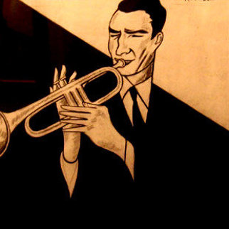 On the Trumpet 14x11 Works on Paper (not prints) - Jay Russell On the Trumpet 14x11 Works on Paper (not prints) - Jay Russell