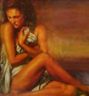 Girl With Golden Key 1998 Limited Edition Print - Tomasz Rut Girl With Golden Key 1998 Limited Edition Print - Tomasz Rut