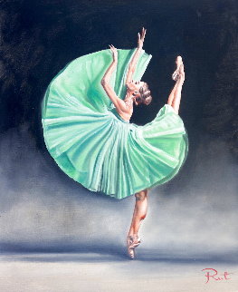 Ballerina XV 2020 35x29 Original Painting - Tomasz Rut