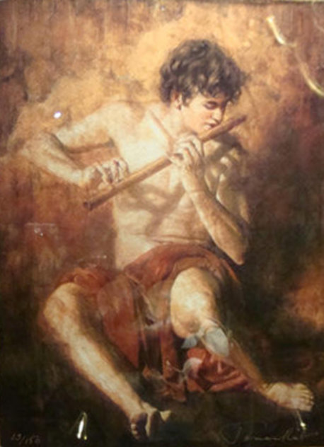 Boy with the Flute Limited Edition Print by Tomasz Rut