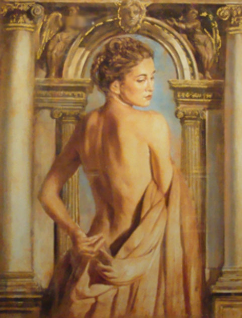 Girl with Column Limited Edition Print by Tomasz Rut