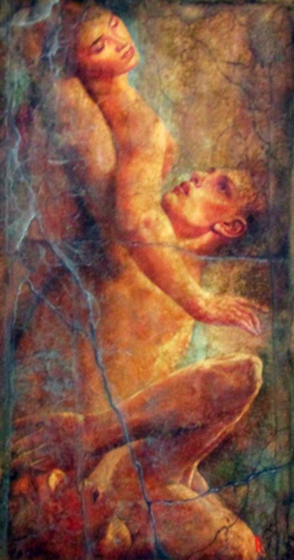 Three 1998 72x42 Huge Original Painting by Tomasz Rut Three 1998 72x42 Huge Original Painting by Tomasz Rut