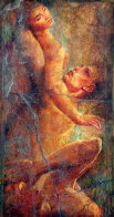 Three 1998 72x42 Huge Original Painting by Tomasz Rut - 0 Three 1998 72x42 Huge Original Painting by Tomasz Rut - 0