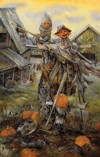 Russian Halloween 1996 16x11 Works on Paper (not prints) - Vladimir Ryklin Russian Halloween 1996 16x11 Works on Paper (not prints) - Vladimir Ryklin