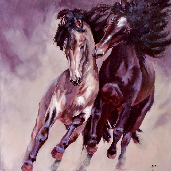 A Cloud of Dust 2022 Oil on Canvas by Nancy Rynes - For Sale on Art ...
