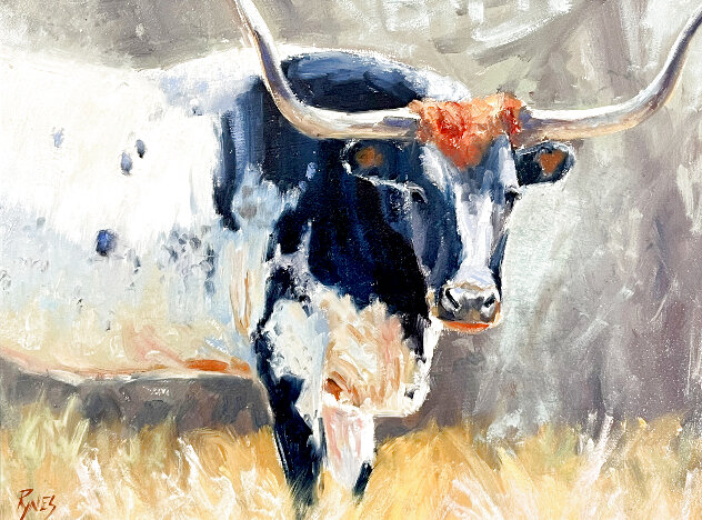 Hill Country Lady 2023 17x21 - Texas Original Painting by Nancy Rynes