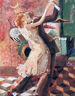 Tango For Two 2000 Embellished Limited Edition Print - Sabzi Tango For Two 2000 Embellished Limited Edition Print - Sabzi