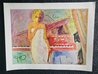 Woman and Piano Embellished Giclee Medium by  Sabzi - 1