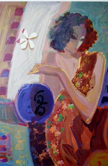 Exotic Flower 2000 - Framed Serigraph on Canvas by  Sabzi