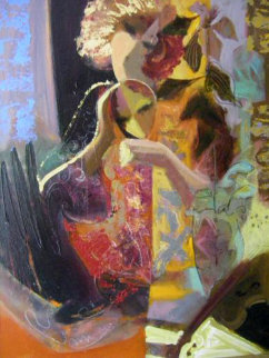 Thoughtful Reflection 30x24 Original Painting - Sabzi Thoughtful Reflection 30x24 Original Painting - Sabzi