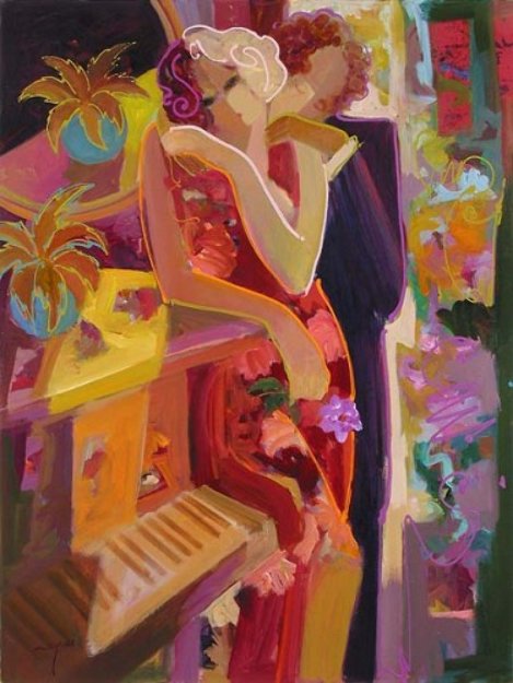Passionate Touch 2007 52x42 Original Painting -  Sabzi