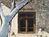 Thistles in the Snow 1996 38x27 Original Painting by Alireza Sadaghdar - 1