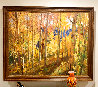 Sunlight Through the Aspens 2007 43x33 Huge Original Painting by Don Sahli - 1