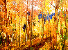 Sunlight Through the Aspens 2007 43x33 Huge Original Painting by Don Sahli - 0