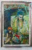 Zoe Luna with a Spanish Doll 2019 42x28 - Huge Original Painting by Dixie Salazar - 1