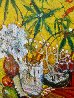 Still Life with Cannabis 2018 25x23 Original Painting by Dixie Salazar - 2