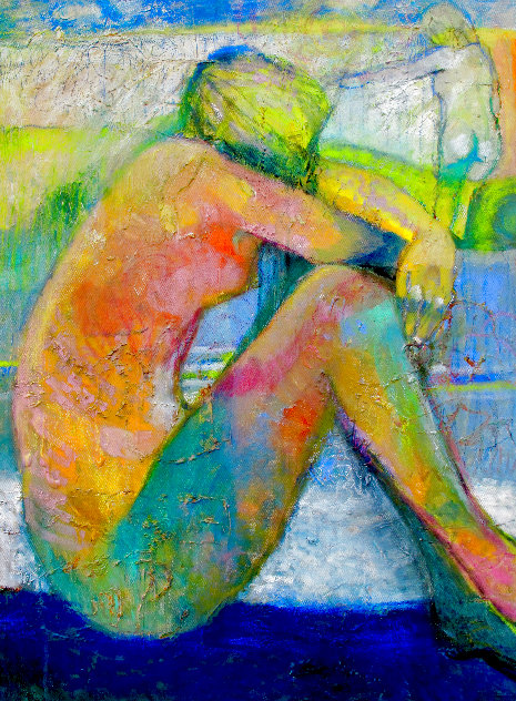 Nude at the Beach 2023 24x18 Original Painting by Dixie Salazar