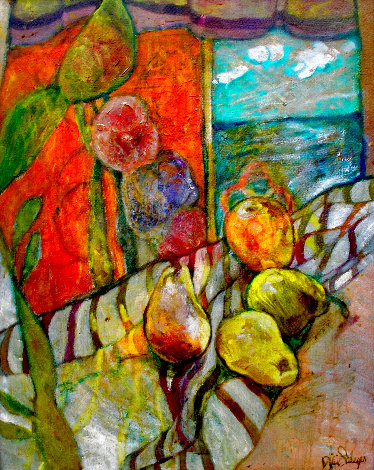 Pears in Kauai 2014 21x17 - Hawaii Original Painting - Dixie Salazar