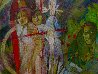 An Old Blues Song with Three Women 2016 40x30 - Huge Original Painting by Dixie Salazar - 2