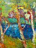 Tres Arboles 2017 25x21 Lake Chapala, Mexico Original Painting by Dixie Salazar - 2