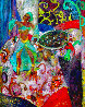 Calypso Dancer with Black-Eyed Peas 2016 31x25 Original Painting by Dixie Salazar - 0