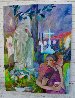 Courtship in a Graveyard 2015 40x30 - Huge Original Painting by Dixie Salazar - 1