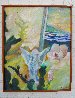 Angel and Cactus by the Sea 2015 31x25 Original Painting by Dixie Salazar - 1