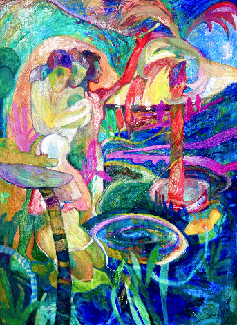 Creation Myths 2018 40x30 - Huge Original Painting - Dixie Salazar