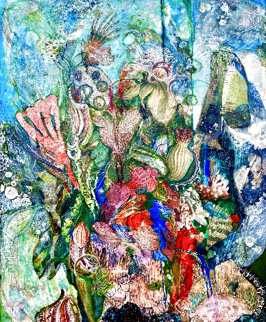 Synesthesia, Still Life 2003 41x31 - Huge Original Painting - Dixie Salazar