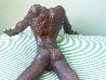 Untitled Male Nude Bronze Sculpture 1976 16 in Sculpture by Victor Salmones - 7