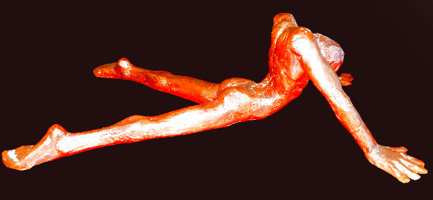 Untitled Male Nude Bronze Sculpture 1976 16 in Sculpture by Victor Salmones