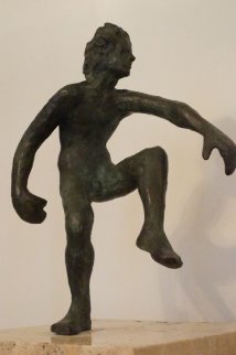 Action Bronze Sculpture 1977 12 in Sculpture - Victor Salmones