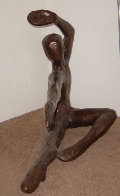 Bailarin Life Size Bronze Sculpture 1973 72 in Sculpture by Victor Salmones - 0