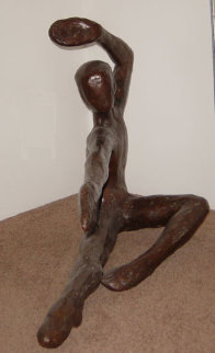 Bailarin Life Size Bronze Sculpture 1973 72 in Sculpture - Victor Salmones