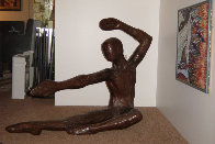 Bailarin Life Size Bronze Sculpture 1973 72 in Sculpture by Victor Salmones - 1