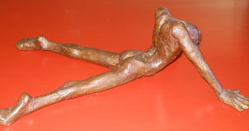 Untitled Male Nude Bronze Sculpture 1976 16 in Sculpture - Victor Salmones