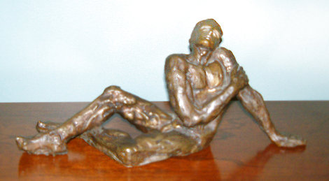 Dreamer (Sonador) Bronze Sculpture 1970 13 in Sculpture - Victor Salmones