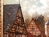 Untitled German Village 17x21 Original Painting by Peter Samberger - 3