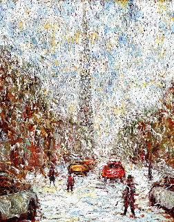 Rue St. Denis 1997 40x34 Super Huge Original Painting - Samir Sammoun Rue St. Denis 1997 40x34 Super Huge Original Painting - Samir Sammoun