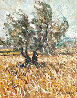 Olive Grove 2001 21x17 Signed Twice Original Painting by Samir Sammoun - 0