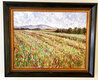 Field of Flowers Painting 2001 - 36x44 Huge Original Painting by Samir Sammoun - 4 Field of Flowers Painting 2001 - 36x44 Huge Original Painting by Samir Sammoun - 4