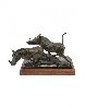 Warthogs Bronze Sculpture 1990 14 in Sculpture by Sherry Sander - 4